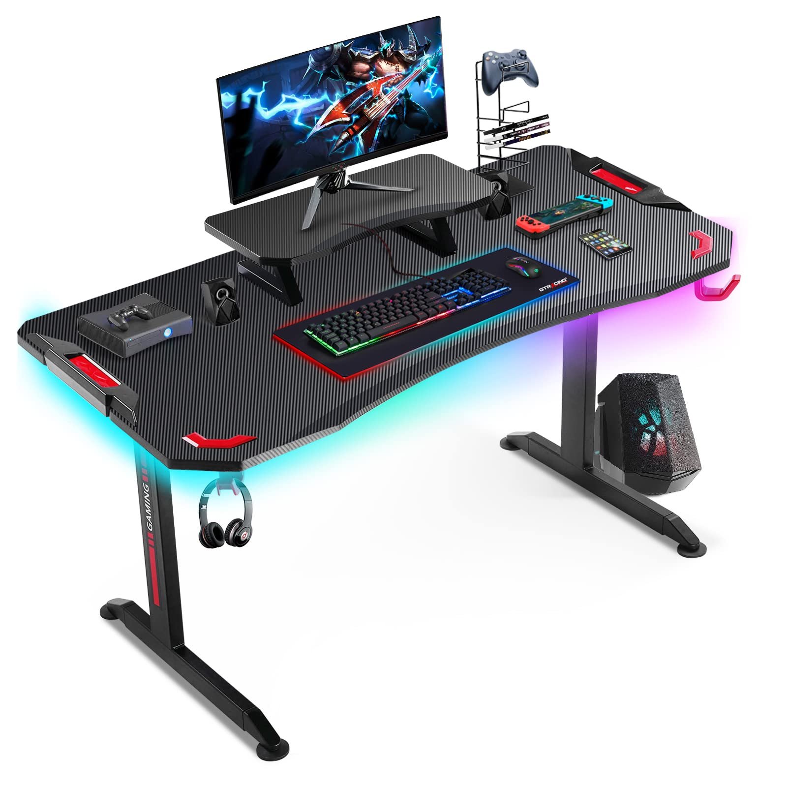 GTPLAYER Gaming Desk with LED